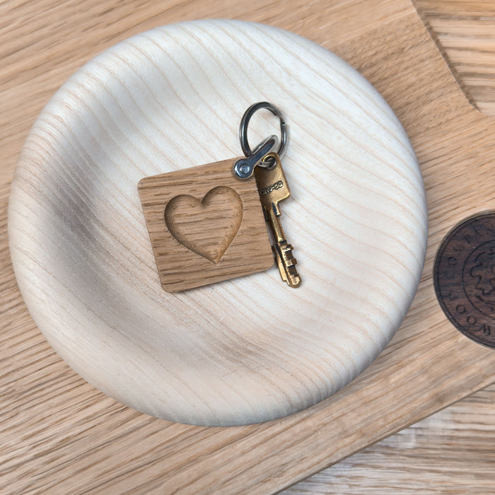 Oak Key fob - Hearts & Stars