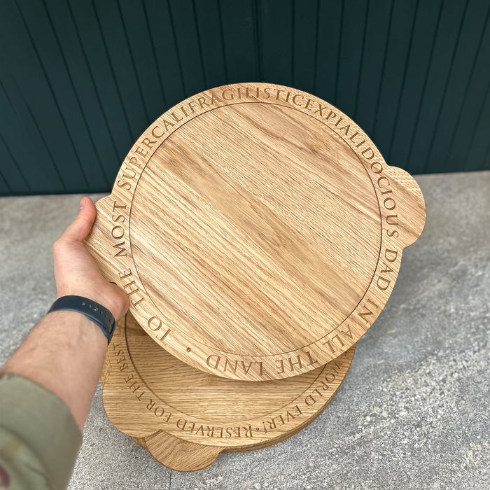 English Oak Stackable Pizza Board