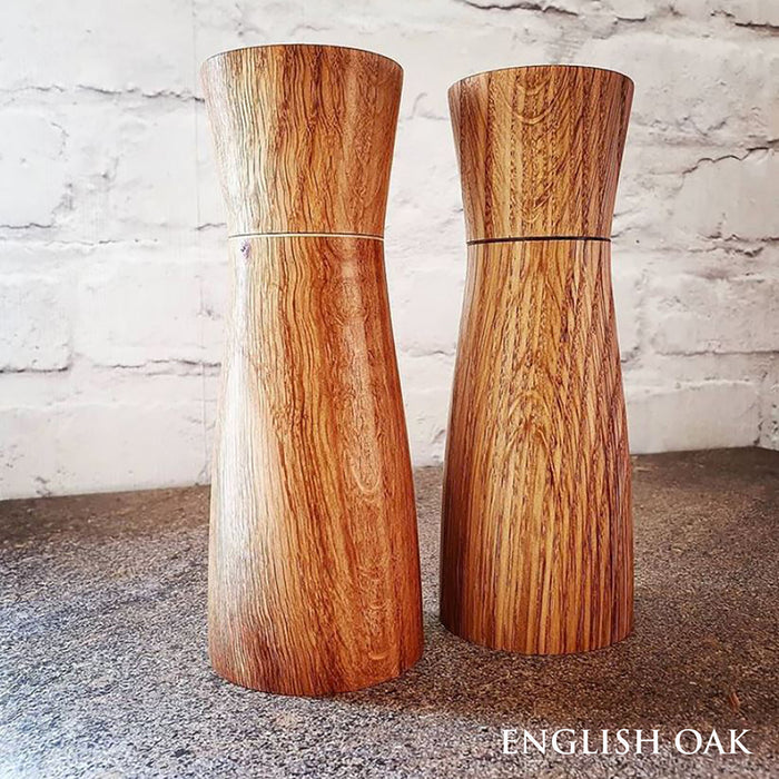 English Oak Salt And Pepper Mill Set