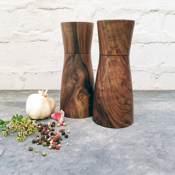 English Black Walnut Salt And Pepper Mills