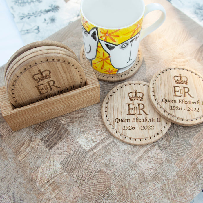 Queen Elizabeth II Commemorative Coaster set