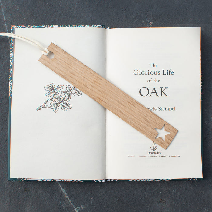 Engraved Oak Bookmark