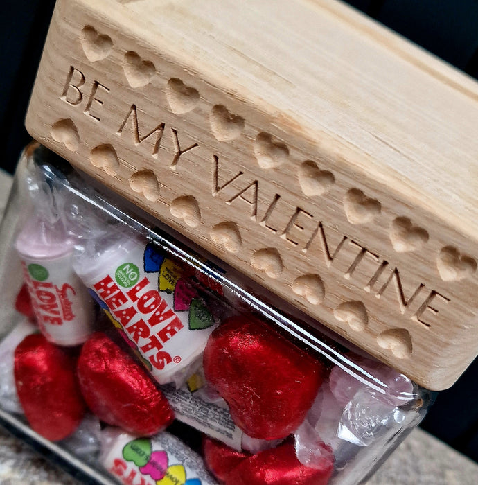 Valentines Love Heart Jar