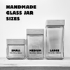 Handmade Glass Storage Jars