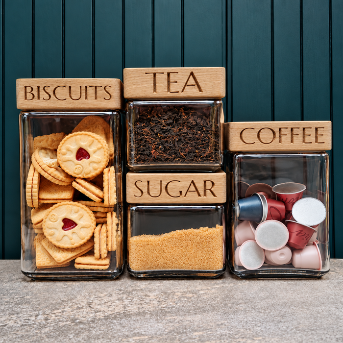 Handmade Glass Storage Jars