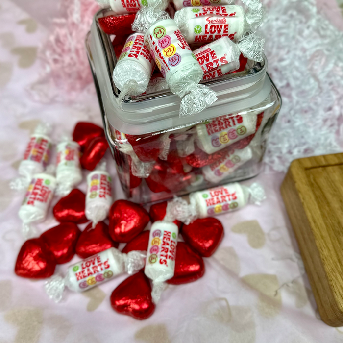 Valentines Love Heart Jar