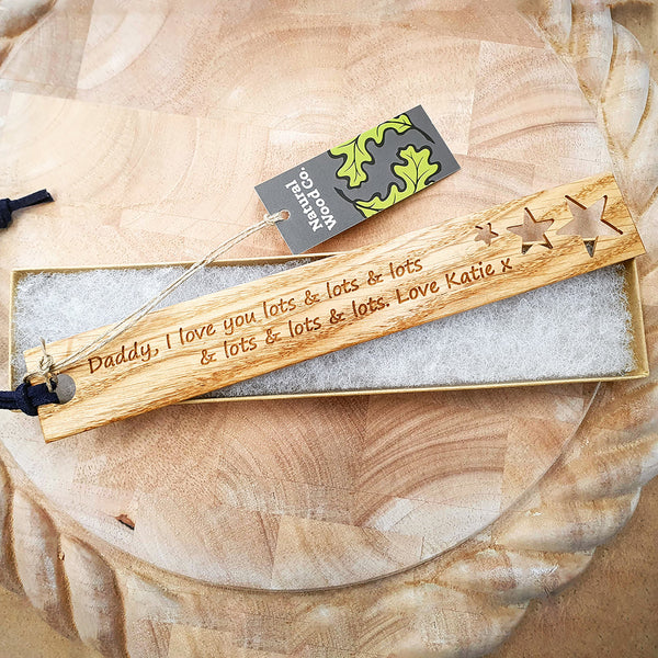 Holy Communion Engraved Oak bookmark keepsake