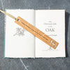 Engraved Oak Bookmark -  Inspired By Nature