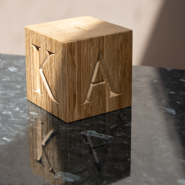 Handmade Personalised Oak Money Box